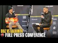 JOSEPH DIAZ JR VS SHAVKATDZHON RAKHIMOV - FULL FINAL PRESS CONFERENCE & FACE OFF VIDEO