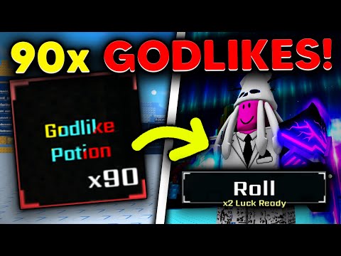 I Used 90 GODLIKE POTIONS On ONE ACCOUNT... | Sol's RNG
