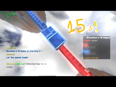 #cubecraft speed running the bridge game 🗣️🔥