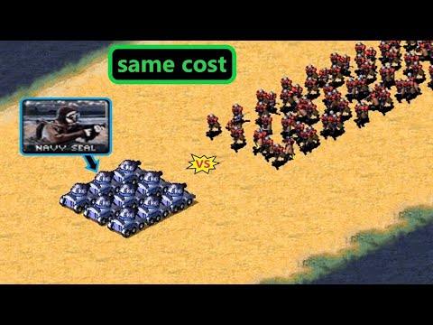 SEAL IFV vs Conscripts - Same Cost - Red Alert 2