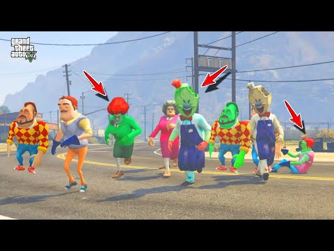 ÇAKMA ZOMBİ KÖTÜLER ORTALIĞI DAĞITTI 😱 GTA 5 Hello Neighbor - Scary Teacher Dark Riddle