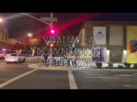 Visalia, California  night walk