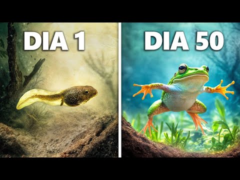 Criando Girinos até se Tornarem Sapos (evolução de 50 dias)