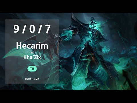 Hecarim Jungle vs Kha'Zix - TR Challenger Patch 13.24