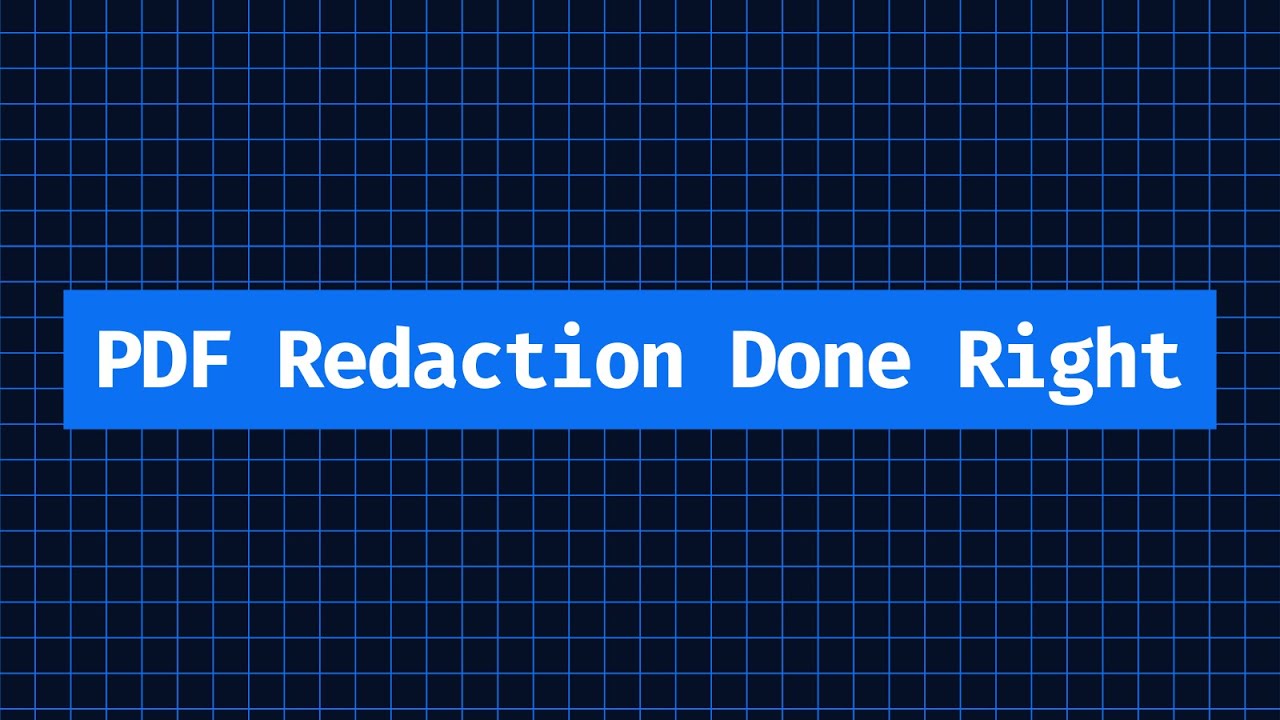How to Properly Redact PDFs