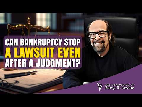 Can Bankruptcy Stop a Lawsuit Even After a Judgment? — video featuring Barry Levine