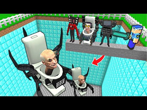 Minecraft Parodileri -  IF YOU DIE, YOU WILL FALL INTO THE TITAN SKIBIDI TOILET PIT!  😱 - Minecraft