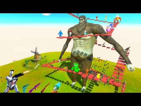 AROUND TITAN BEAST Deadly Parkour - Animal Revolt Battle Simulator