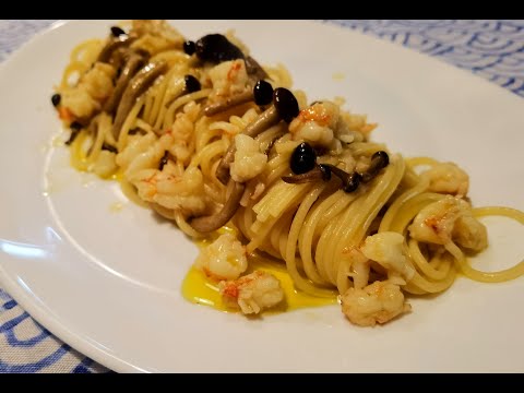 PASTA MARI E MONTI, pasta gamberi e funghi con #videoricetteinsieme
