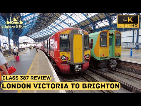 London Victoria to Brighton aboard Gatwick Express | Full Review Class 387 (4K)