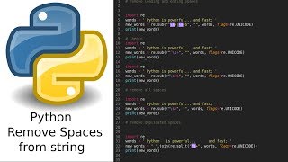 python 3 how to remove white spaces