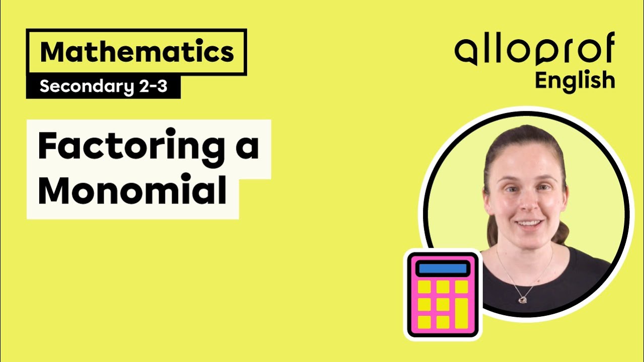 Factoring a Monomial