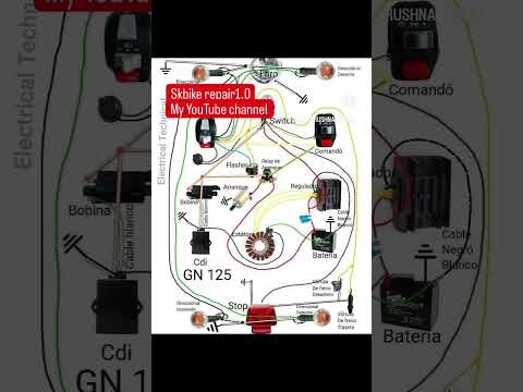 Bike wiring diagram #all bike #bikemechanic #bikeengine #