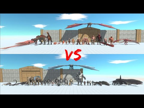 Red Team vs Dark Team ARBS - Animal Revolt Battle Simulator