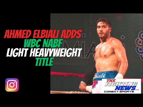 Ahmed Elbiali Wins NABF Light Heavyweight Title