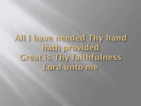 Great Is Thy Faithfulness - Chris Rice
