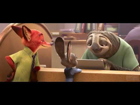 Flash The Sloth Laughing Scene   ZOOTOPIA 2016 Movie Clip Trim