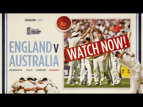🔴 LIVE 2005 Ashes Archive Classic! | Edgbaston Final Day | #AshesRewind