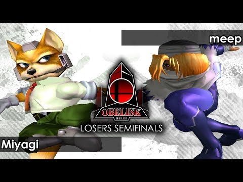 Melee: Miyagi (Fox) V meep (Sheik) - Obelisk 83 Tournament SSBM