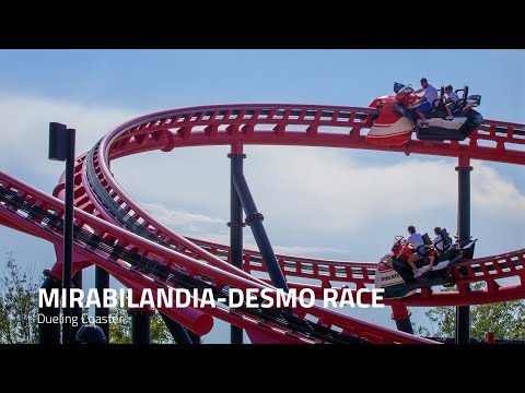 Desmo Race Dueling Coaster - Ducati World - 4k
