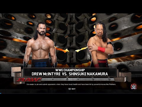 WWE 2K23 FULL MATCH | Drew McIntyre Vs Shinsuke Nakamura | Iron Man Match For Wwe Championship PS4