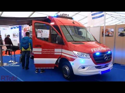 German GSF Mercedes Sprinter command van - exterior & interior look - Rettmobil 2019 expo [5.2019]