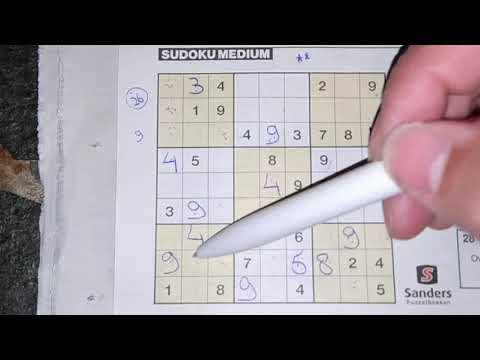 Our daily Sudoku practice continues. (#1093) Medium Sudoku puzzle. 07-04-2020