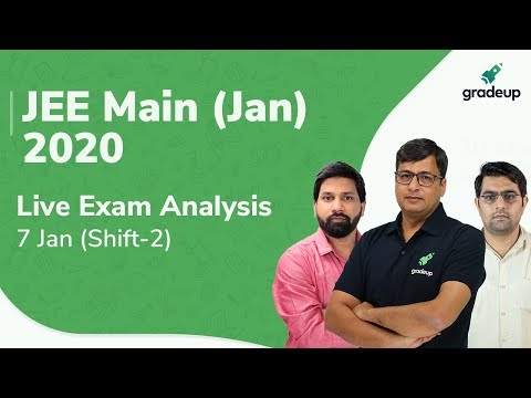 🔴JEE Main Paper Analysis 2020 (7th Jan, Shift 2) | JEE Main 2020 Question Paper | Gradeup Video