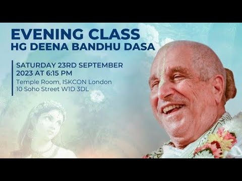 Pastimes of Sri Sri Radha Krishna | Evening Class by HG Deena Bandhu Prabhu | Radhastami 2023