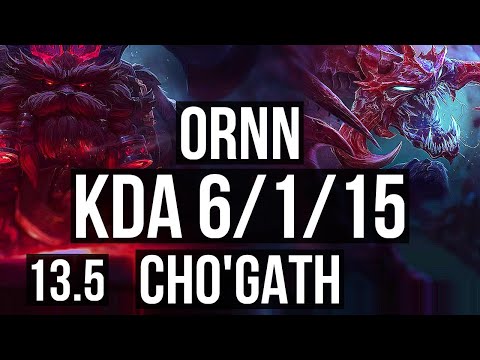 ORNN vs CHO'GATH (TOP) | 6/1/15, Dominating | TR Master | 13.5