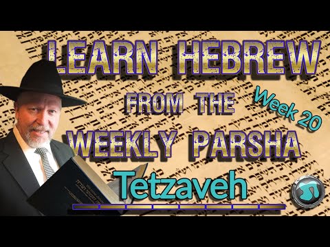 Learn Hebrew from the Weekly Parsha: week #20 'Tetsaveh' PLUS Commentary - Gavriel Sanders - 1748
