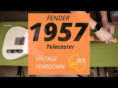 NCK Vintage Teardown - 1957 Fender Telecaster SN -20380 Blonde