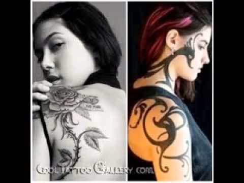 Tattoos on shoulder blade for girls Video