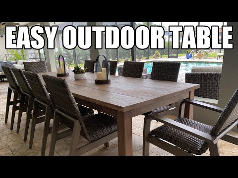 Outdoor Patio Table Design Plans