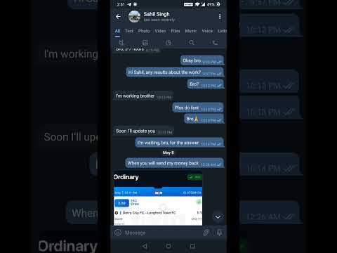Money way telegram scan cheating people watch it and be aware of