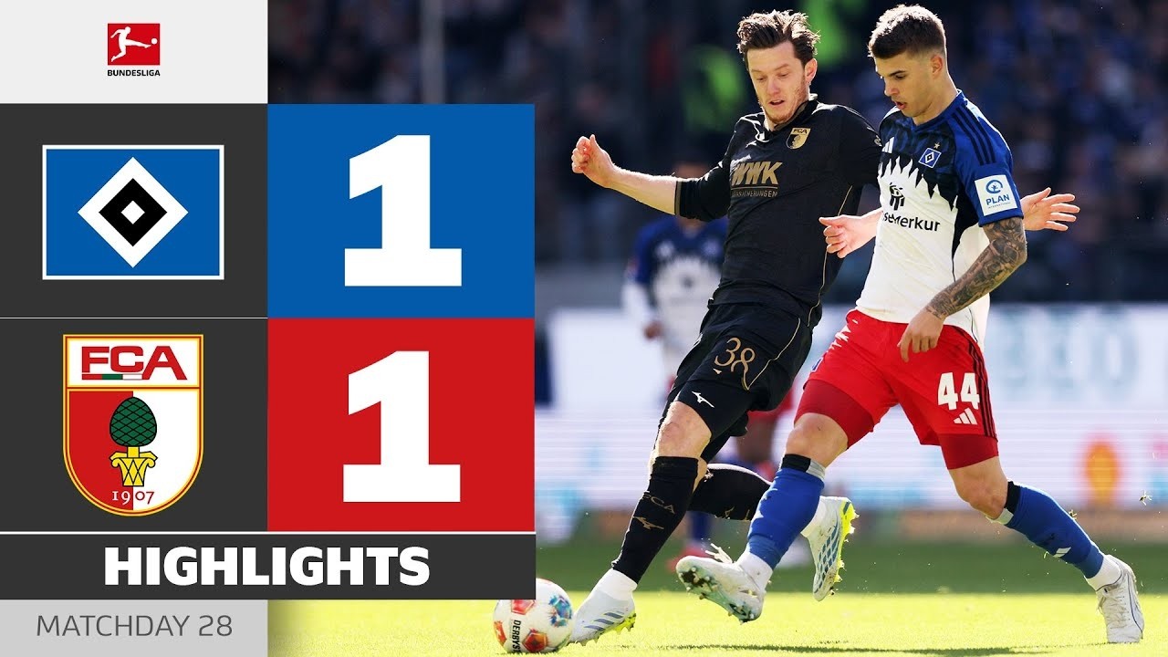 Hamburger SV vs Augsburg Highlights