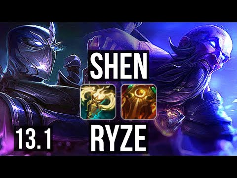 SHEN vs RYZE (TOP) | 2/0/9, 1400+ games, 900K mastery | KR Master | 13.1