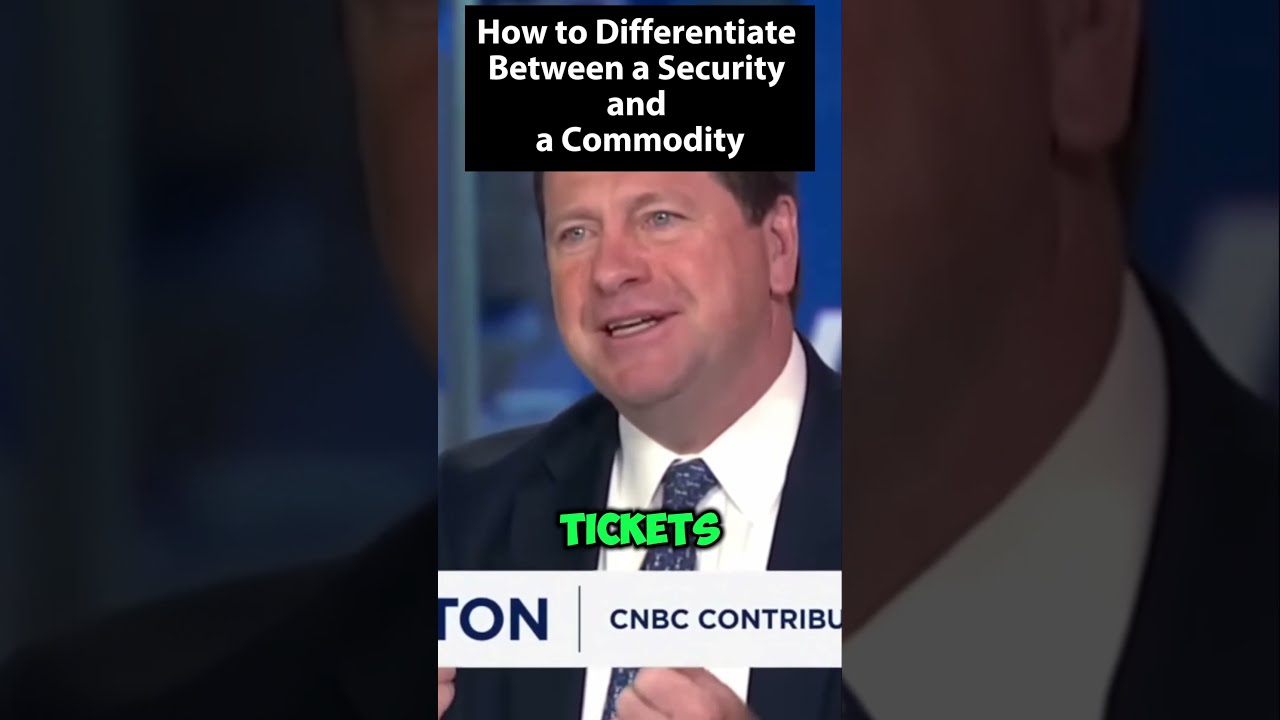 How to Differentiate Between a #Security and a #Commodity