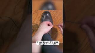 The EASIEST Way To Lace Your Dress Shoes #Shorts
