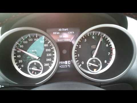 Mercedes SLK 200 Kompressor 0-100 Kickdown