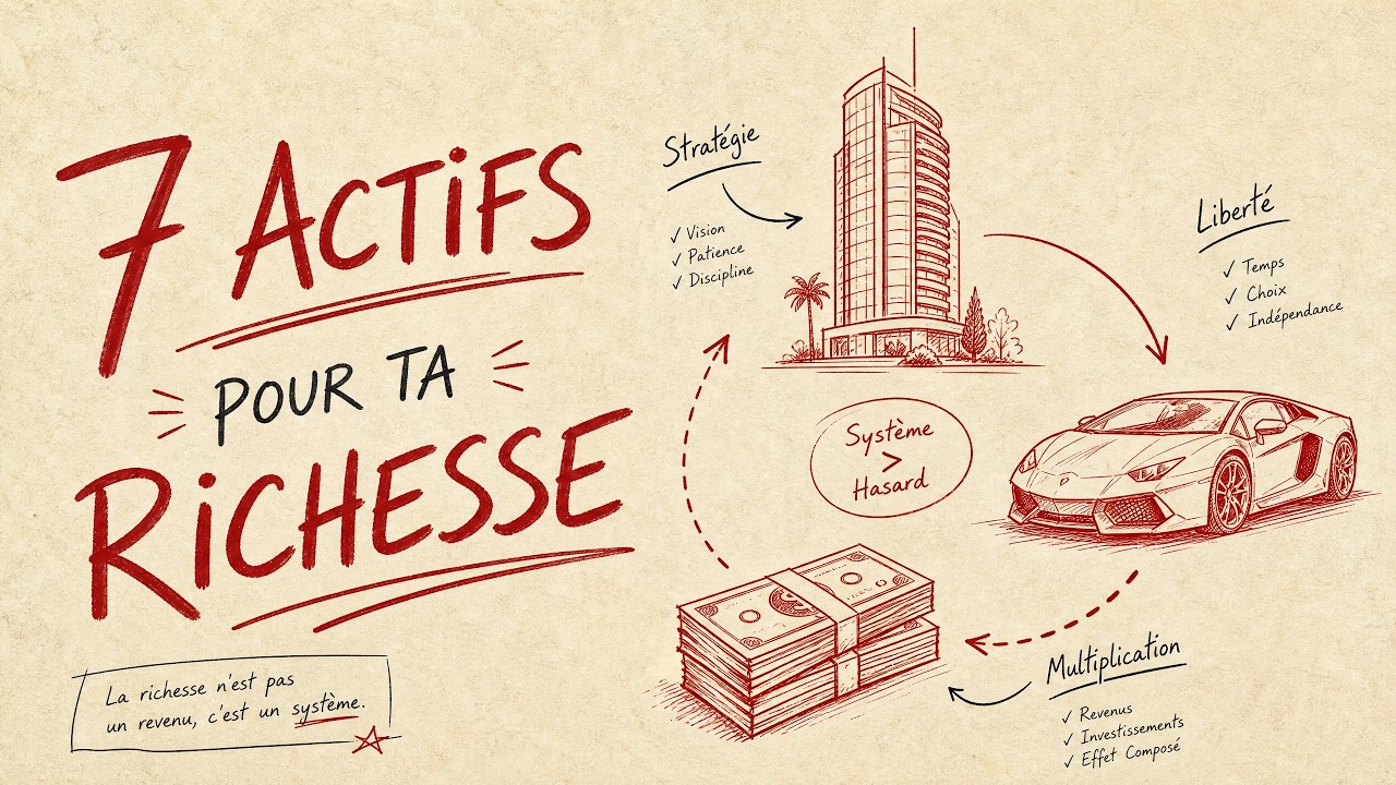 Les 7 actifs pour bâtir ta richesse ( Même si tu pars de Zéro !)