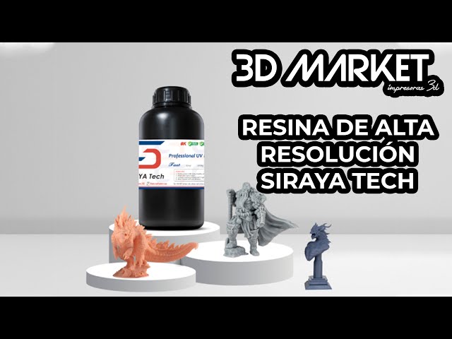 Vídeo relacionado con Siraya Tech Sculpt Ultra Impresora 3D Resina Resolución de alta temperatura Resistencia LCD Resina de curado UV para joyería de ingeniería y aplicaciones industriales (Ultra Blanco, 1kg)
