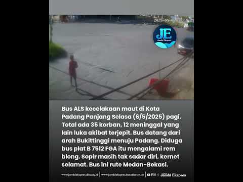 KONDISI BUS ALS YANG KECELAKAN DI PADANG PANJANG