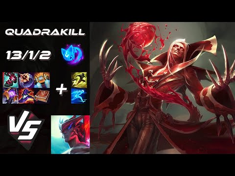 TOP Vladimir vs Yone [QUADRAKILL] - NA Challenger Patch 25.S2.6