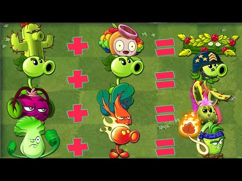 PvZ 2 Fusion & Evolution Every Plants NOOB - PRO! - Which Plant 's Best Fusion?