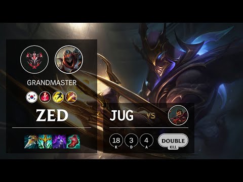 Zed Jungle vs Graves - KR Grandmaster Patch 11.16