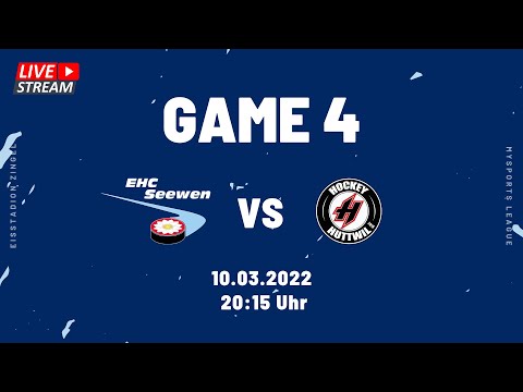 4/5 - EHC Seewen vs. Hockey Huttwil  - MySports League Playoff 1/2 Final  LIVE