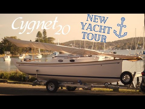 Cygnet 20 trailer sailer NEW BOAT TOUR!