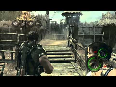 Resident evil 5 walkthrough part-17 { Zulu Vilage }