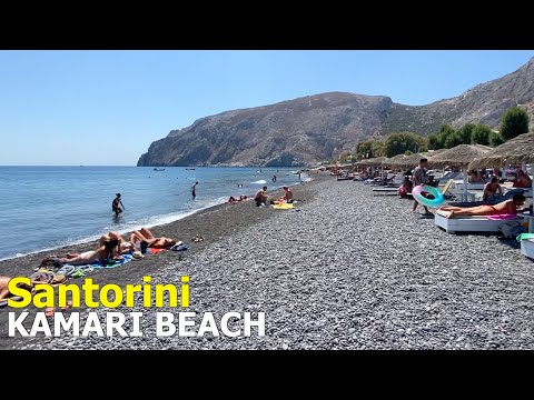 Kamari Beach in Santorini, Greece - Orientation